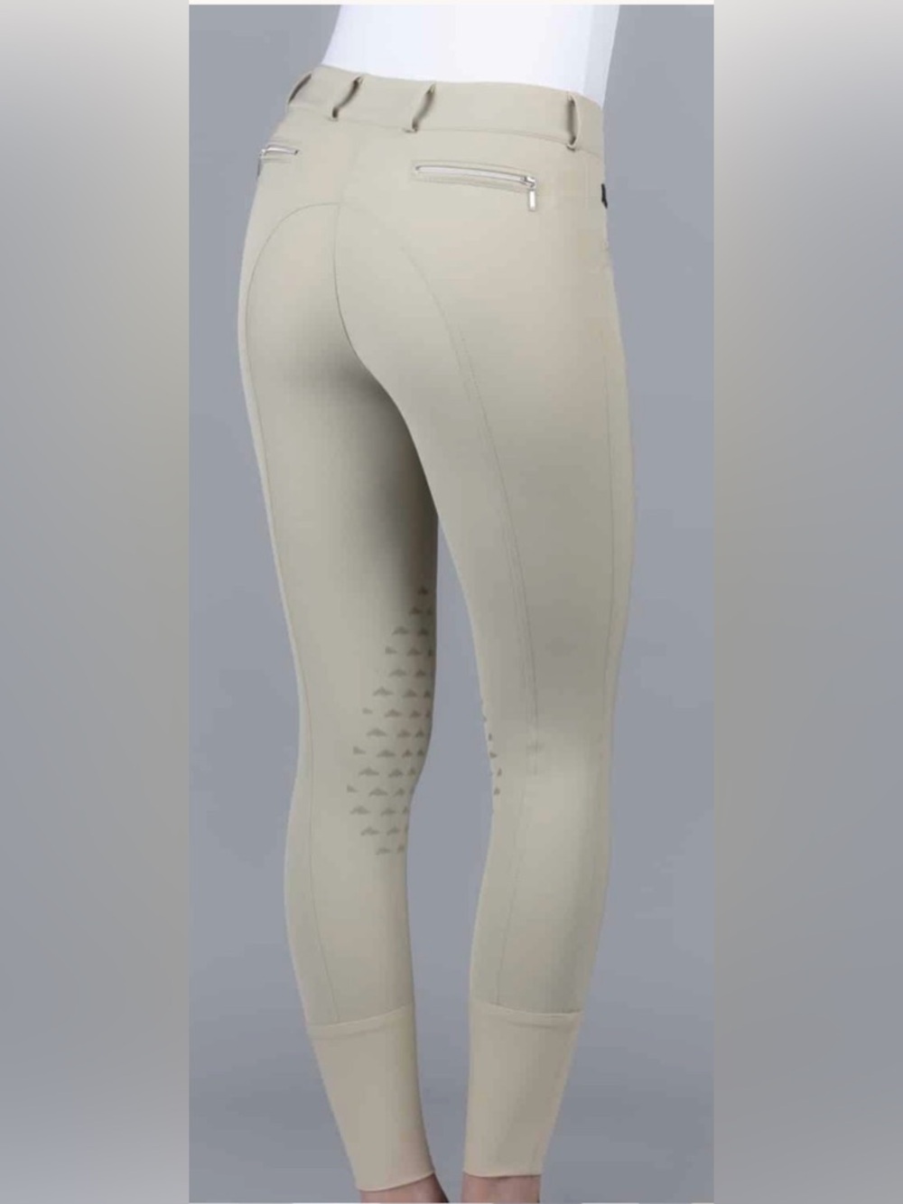 Iago Italia Equestrian Riding Show Breeches, Tan, Size 22, Good Condition!